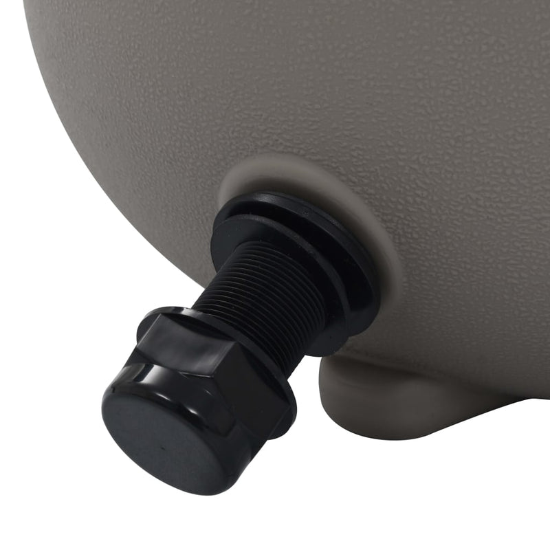 vidaXL szürke medence-homokszűrő 4-állású szeleppel 350 mm