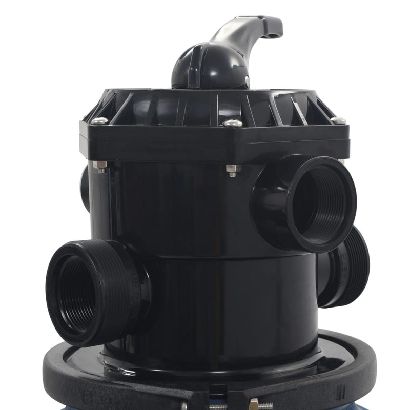 vidaXL kék medence-homokszűrő 6-állású szeleppel 560 mm