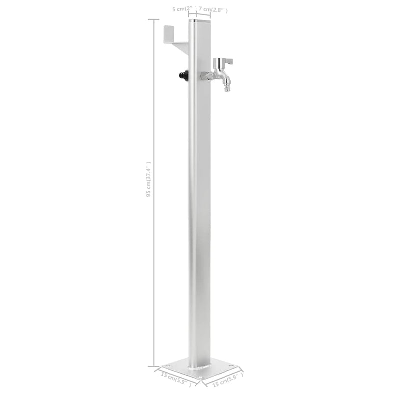 vidaXL kerti alumínium vízoszlop 95 cm