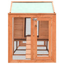 vidaXL tömör fenyő- és jegenyefa nyúlketrec 310x70x87  cm