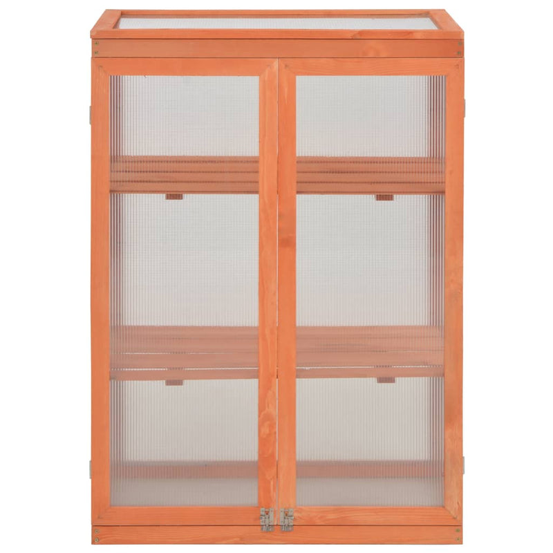 vidaXL fa melegház 75 x 47 x 109 cm