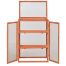 vidaXL fa melegház 75 x 47 x 109 cm