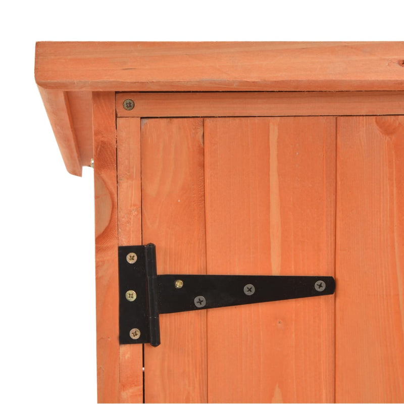 vidaXL fa kerti fészer 128x42x91 cm