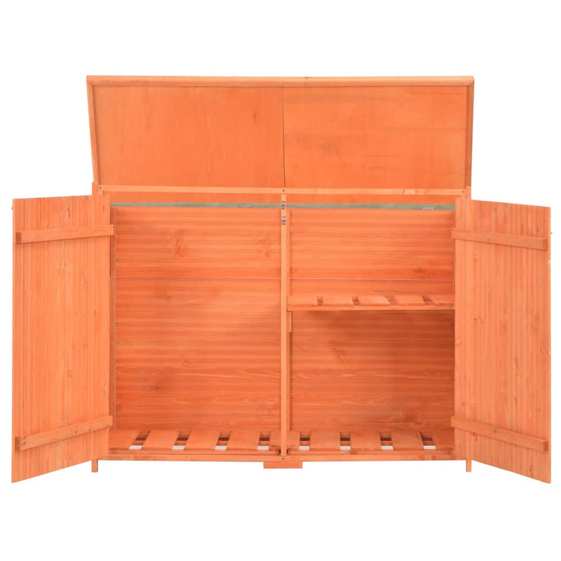 vidaXL fa kerti fészer 128x42x91 cm
