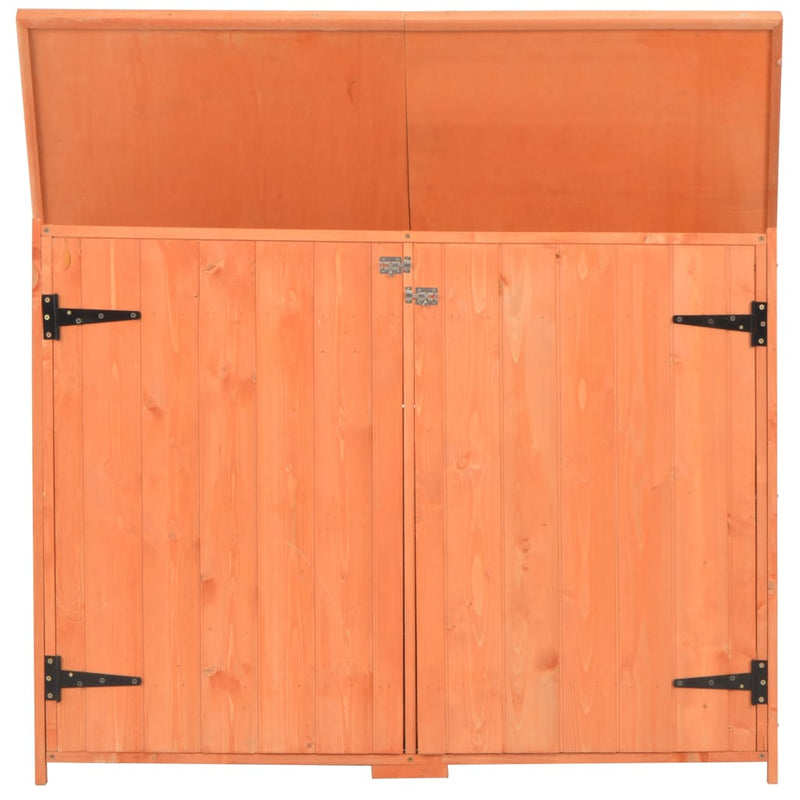 vidaXL fa kerti fészer 128x42x91 cm