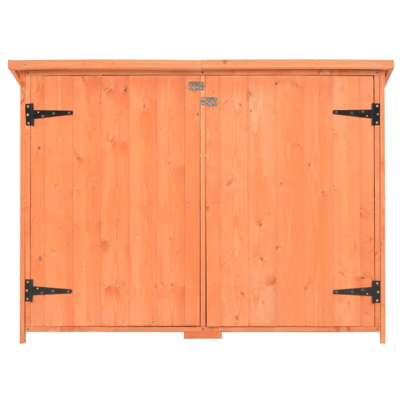 vidaXL fa kerti fészer 128x42x91 cm