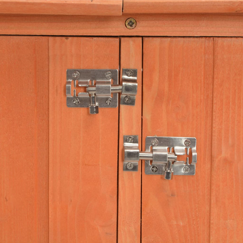 vidaXL fa kerti fészer 128x42x91 cm