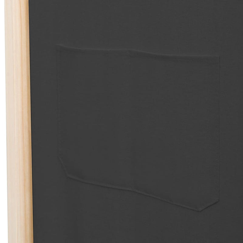 vidaXL szürke 5-paneles szövetparaván 200 x 170 x 4 cm
