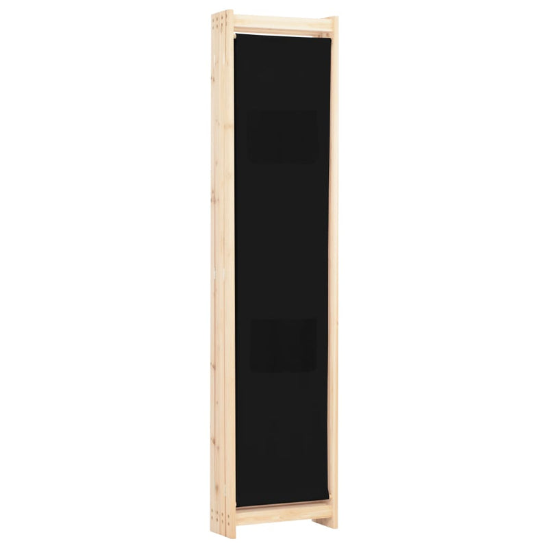 vidaXL fekete 4-paneles szövetparaván 160 x 170 x 4 cm