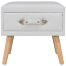 vidaXL fehér műbőr éjjeliszekrény 40 x 35 x 40 cm