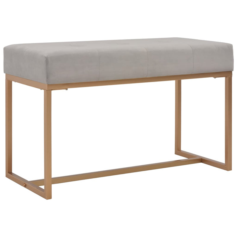 vidaXL szürke bársonypad 80 cm