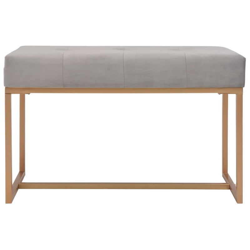 vidaXL szürke bársonypad 80 cm