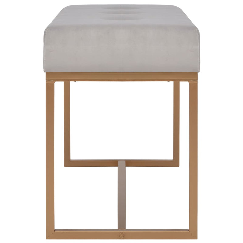 vidaXL szürke bársonypad 80 cm