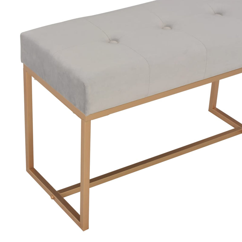 vidaXL szürke bársonypad 80 cm