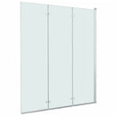 vidaXL ESG zuhanykabin 3-paneles összecsukható ajtóval 130 x 138 cm