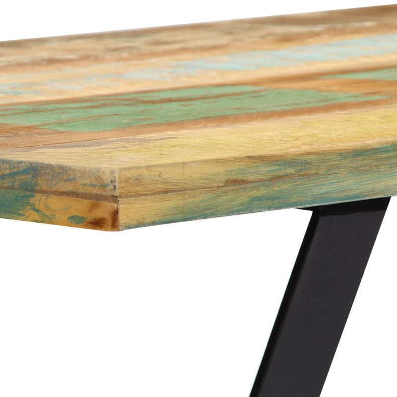 vidaXL tömör újrahasznosított fa pad 110 cm
