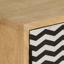 vidaXL tömör mangófa tálalószekrény 120 x 30 x 75 cm