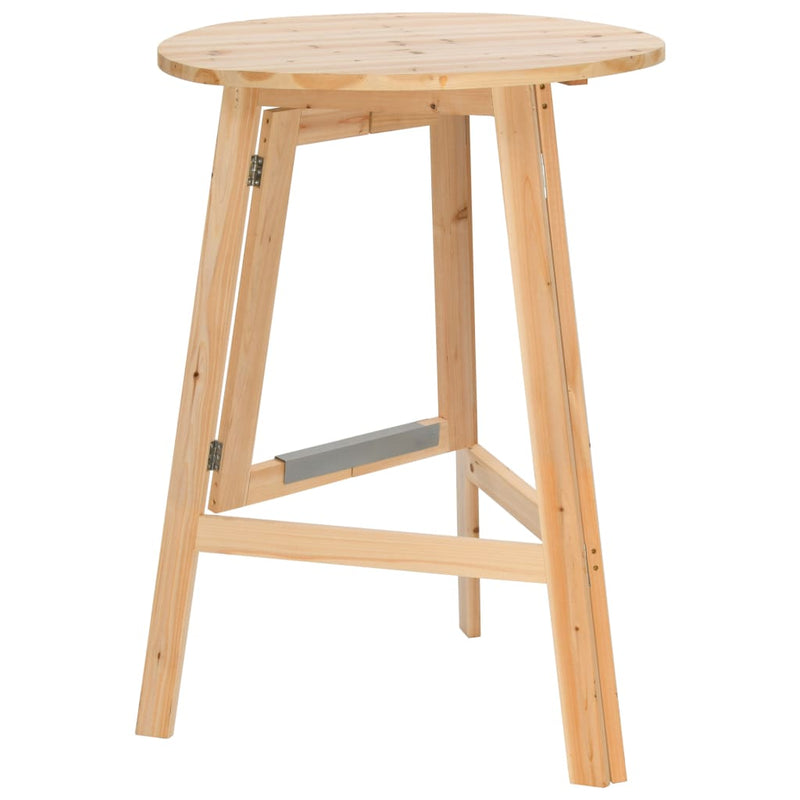 vidaXL összecsukható fenyőfa bárasztal 78 cm