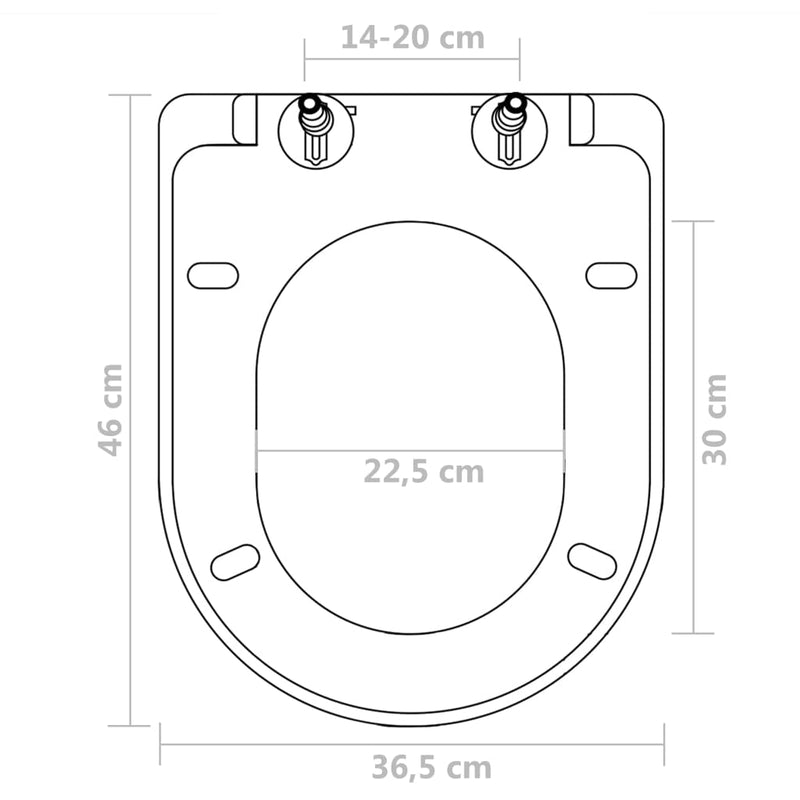 vidaXL 2 db fehér műanyag WC ülőke lassan csukódó fedéllel
