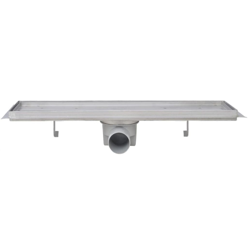vidaXL 2db lineáris rozsdamentes acél zuhany lefolyó 530 x 140 mm