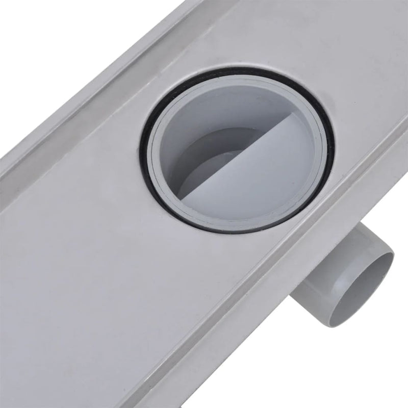 vidaXL 2 db lineáris rozsdamentes acél zuhany lefolyó 630 x 140 mm