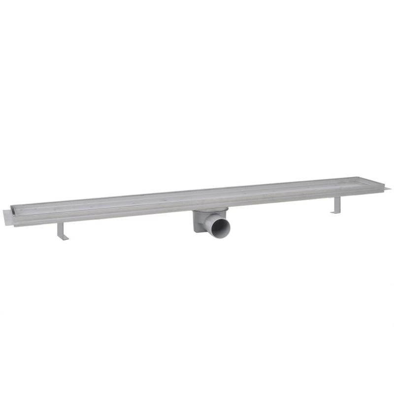 vidaXL 2 db lineáris rozsdamentes acél zuhany lefolyó 930 x 140 mm