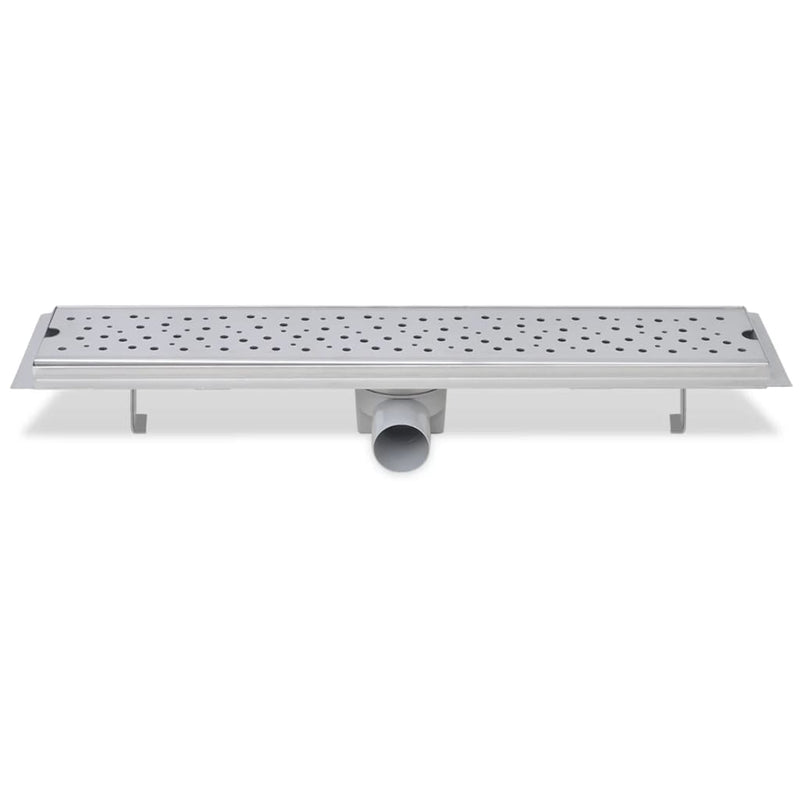 vidaXL 2db lineáris rozsdamentes acél buborék zuhany lefolyó 630x140mm