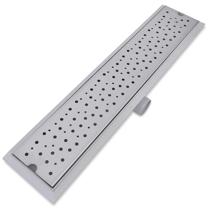 vidaXL 2db lineáris rozsdamentes acél buborék zuhany lefolyó 630x140mm