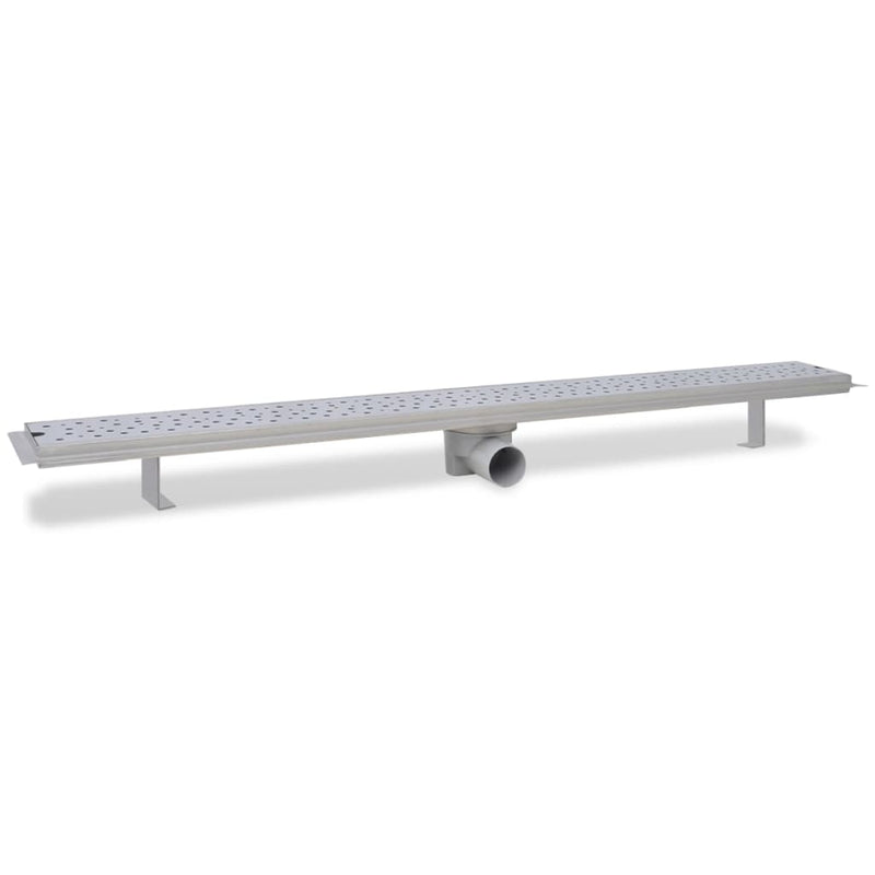 vidaXL 2 db lineáris acél buborék zuhany lefolyó 1030 x 140 mm