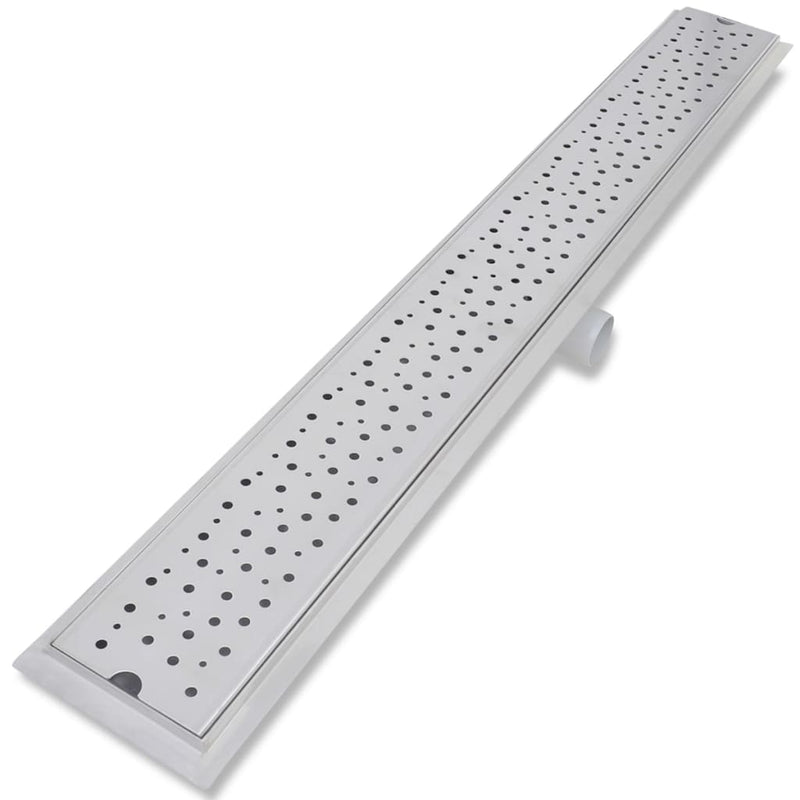 vidaXL 2 db lineáris acél buborék zuhany lefolyó 1030 x 140 mm
