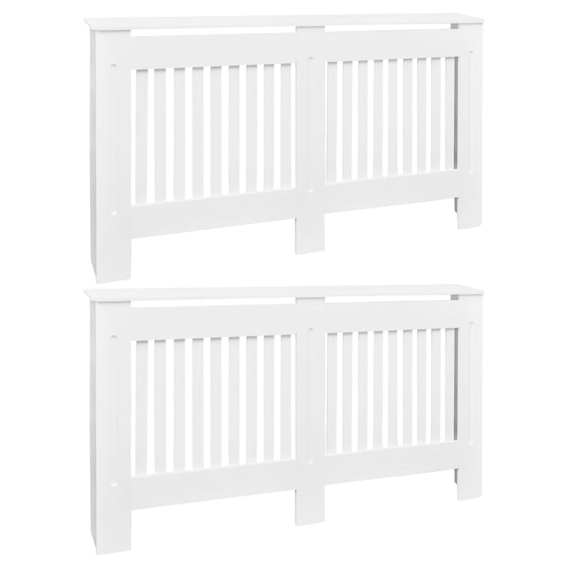 vidaXL 2 db fehér MDF radiátorburkolat 152 cm
