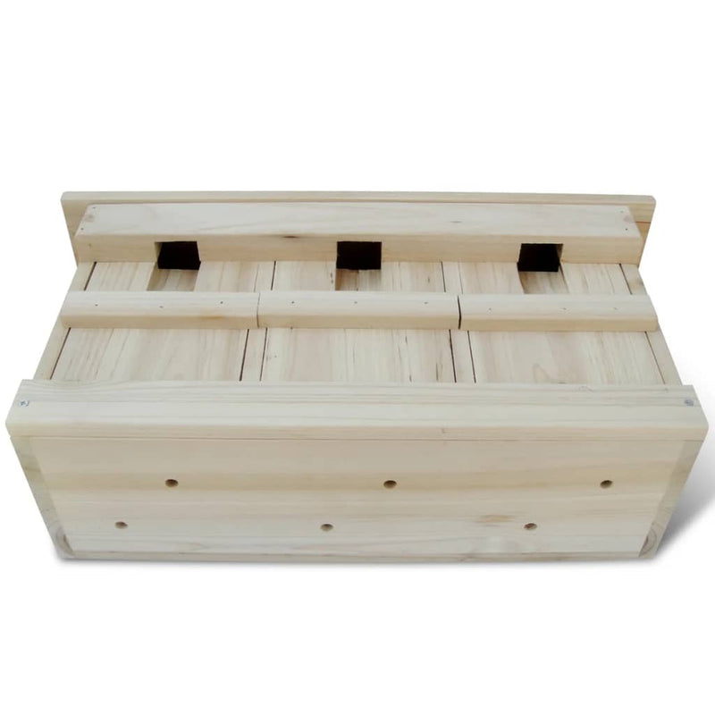 vidaXL 2 darab fa verébház 44 x 15,5 x 21,5 cm