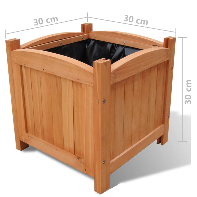 vidaXL 4 db magaságyás 30 x 30 x 30 cm