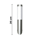 vidaXL 2 db rozsdamentes acél kültéri fali lámpa