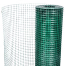 vidaXL zöld horganyzott csirkeháló drótkerítés PVC bevonattal 25 x 1 m