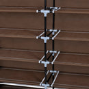 Barna szövet cipőszekrény borítóval 115 x 28 x 110 cm