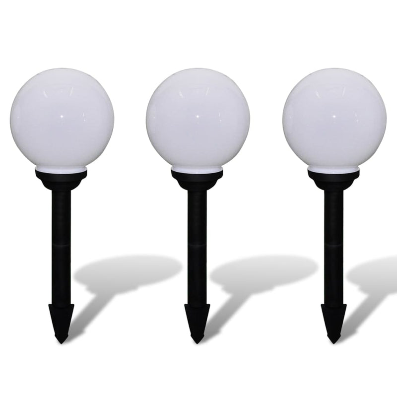 vidaXL 3 db kültéri tüske ösvény LED-es lámpa 20 cm