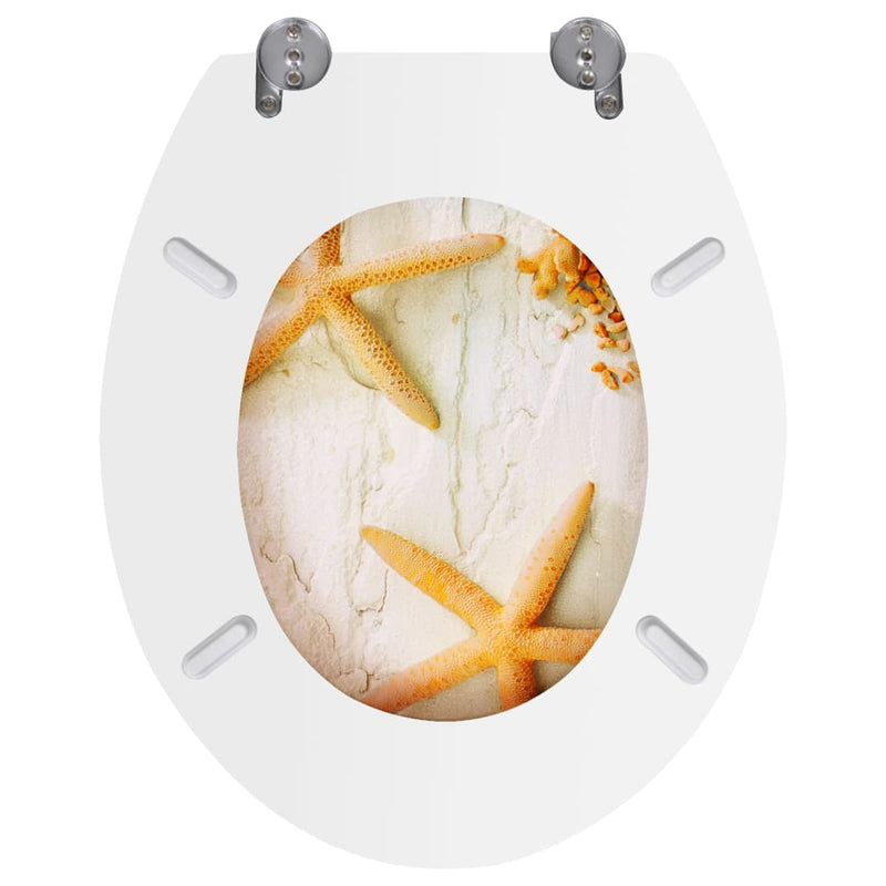 vidaXL tengericsillag mintás MDF WC-ülőke