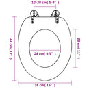vidaXL tengericsillag mintás MDF WC-ülőke
