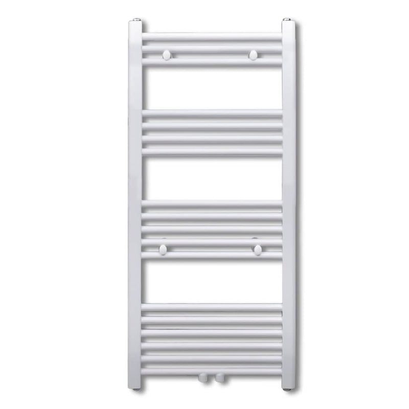 Fürdőszobai egyenes törölközőradiátor központi fűtéssel 600 x 1160 mm