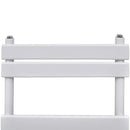 Fürdőszobai egyenes törölközőradiátor központi fűtéssel 600 x 1200 mm