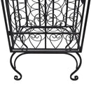 vidaXL fém bortartó állvány 28 palackhoz