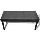 Fekete Kiváló Minőségű Műbőr Tároló láda / Pad