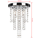 Fehér Fém Mennyezeti Lámpa Kristály Gyöngy