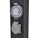 Fekete Kerti Csatlakozó Oszlop