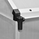 vidaXL megerősített alumínium melegház alapkerettel 4,6 m²