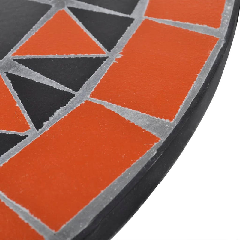 vidaXL terrakotta és fehér mozaik bisztró asztal 60 cm