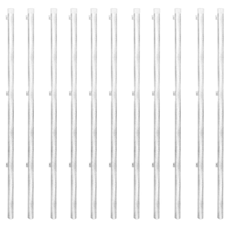 vidaXL horganyzott acél drótkerítés horgony tüskékkel 25 x 1,5 m