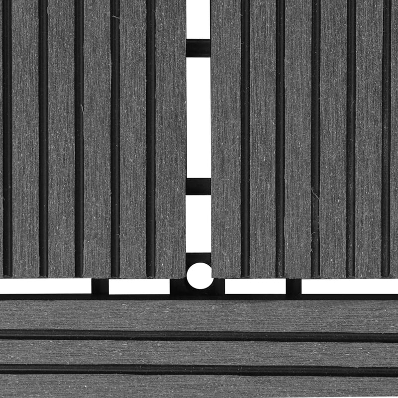 Szürke 11 db 30 x 30 cm-es padló csempe WPC 1 m²