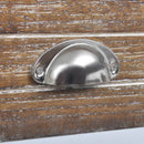 vidaXL egyfiókos barna/fehér éjjeliszekrény